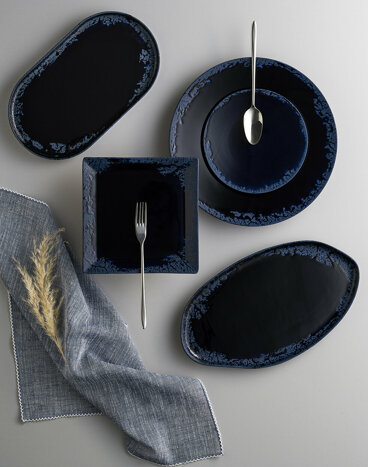 Ethos Root Blue 21 Parça 6 Kişilik Yemek Takımı