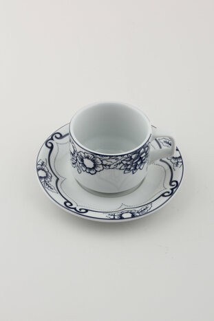 Blue Manoir Desen4 Tabaklı Çay Fincanı 177cc