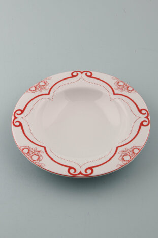 Red Manoir Desen2 Çukur Tabak 22cm