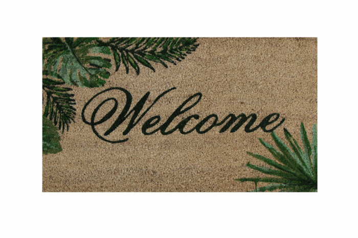 Coco Yapraklı Welcome Paspas 40x70cm