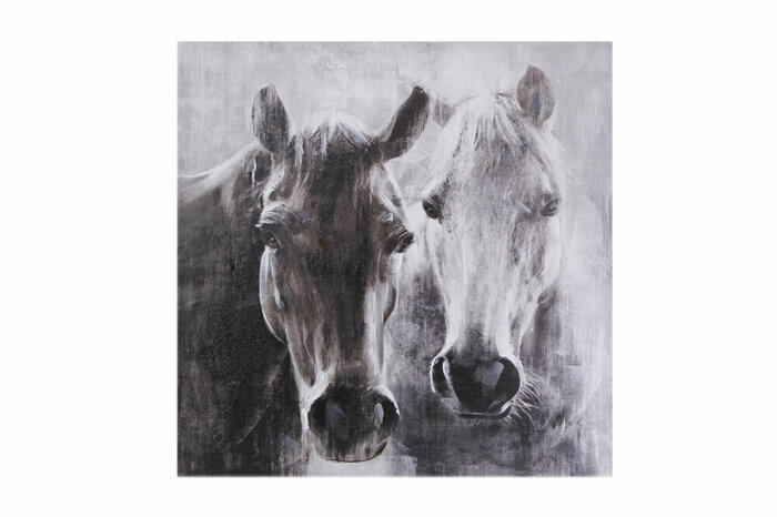 İki At Tablo 80x80cm