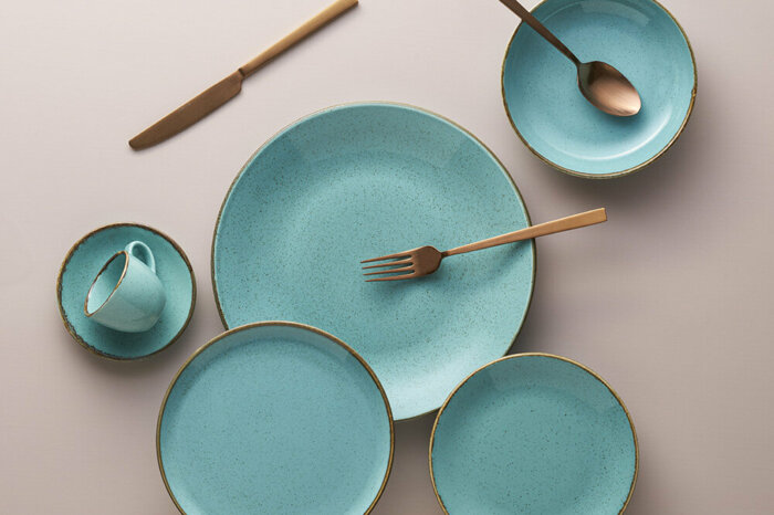 Seasons Turkuaz 24 Parça 6 Kişilik Yemek Tk.