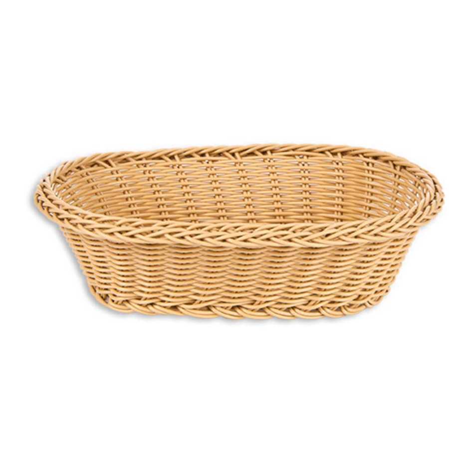 İNCE OVAL SEPET 24*17*7 CM A.KAHVE(İPLS-24OAK)