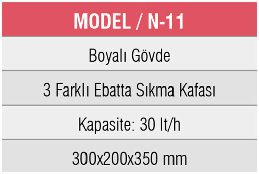 N-11--Portakal Sıkma Makinesi