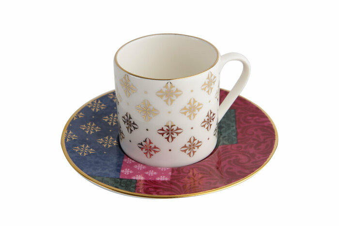 Evoke Desen1 Tabaklı Kahve Fincanı 90cc