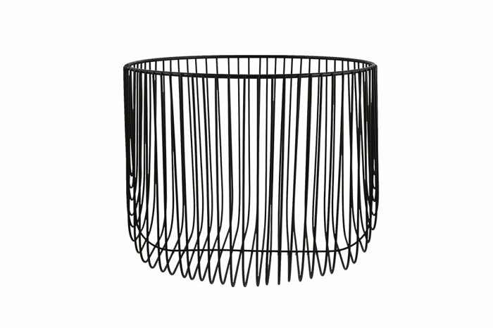 Deco Siyah Yuvarlak Sepet 25cm