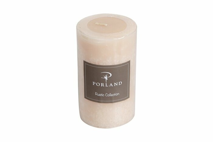Rustic Ekru Blok Mum 12cm