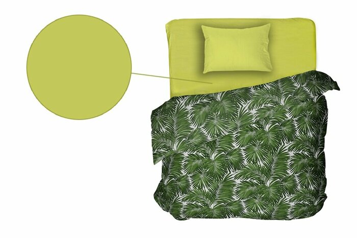 Colore Limon Yeşil Çarşaf Tek Kişilik Lastikli 180x260cm