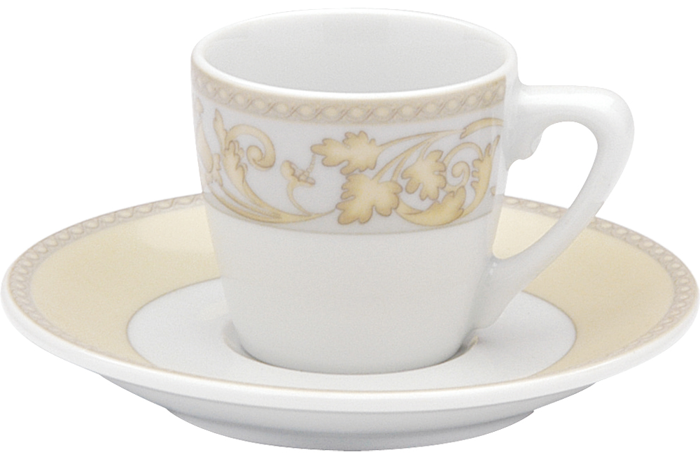 Mabeyin Desen1 Tabaklı Kahve Fincanı 64cc