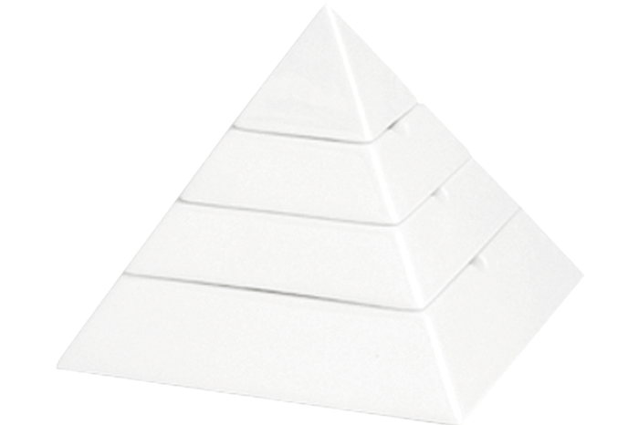 Piramit Beyaz Küllük Takımı 4 Parça