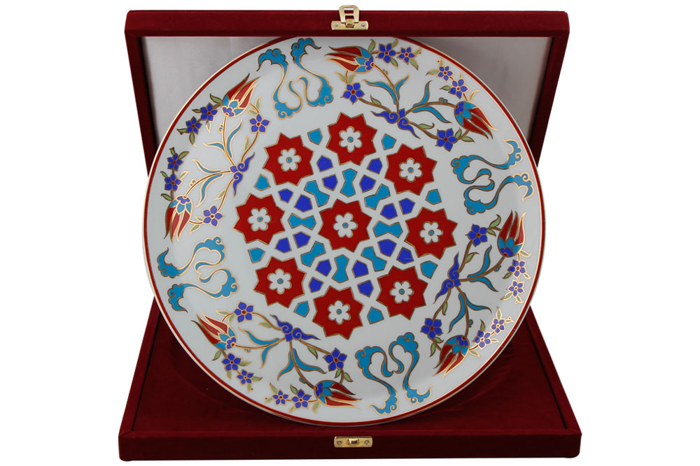 Yıldız Çiçeği Duvar Tabağı 32cm