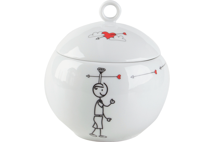 Kaya&Maya Aşkı Kapaklı Şekerlik 340cc