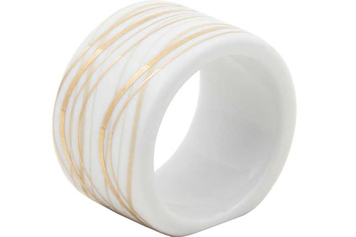 Gold Wavy Yüzük Peçetelik 5cm