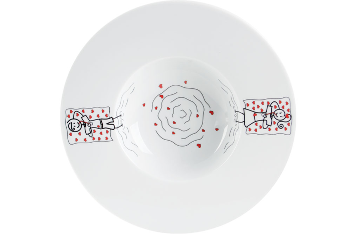 Kaya&Maya Aşkı Çukur Tabak 26cm