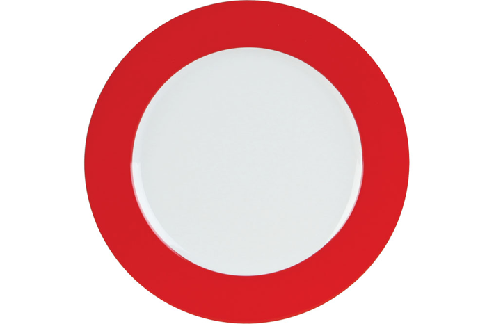 Kırmızı Düz Tabak 32cm