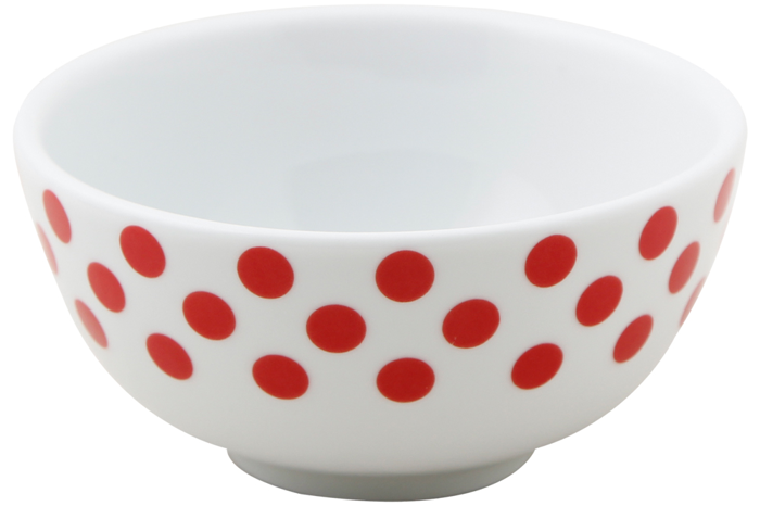 Puanti Kırmızı Kase 11cm