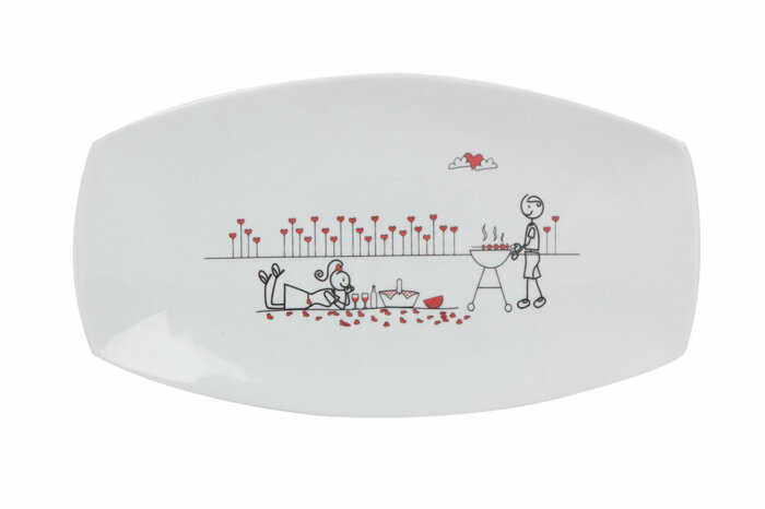 Kaya&Maya Aşkı Kayık Tabak 33cm