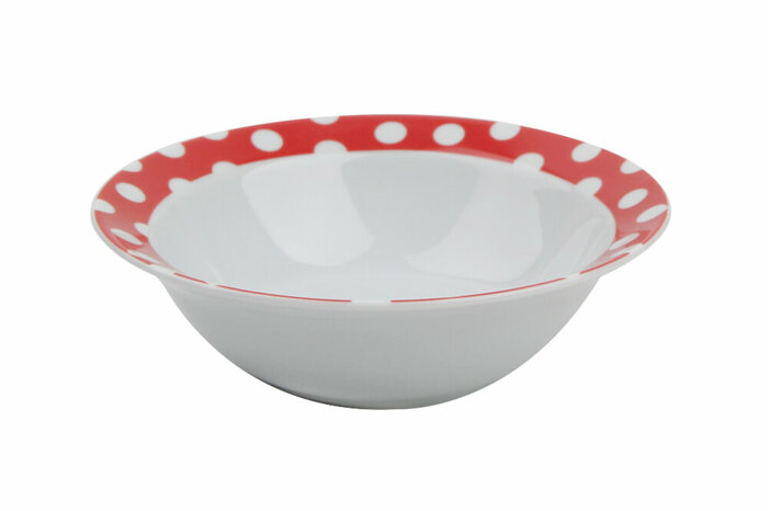 Puanti Kırmızı Kase 15cm