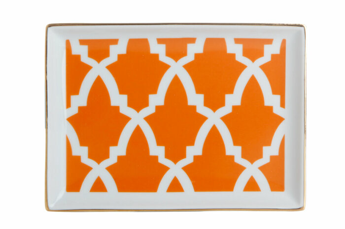 Morocco Desen3 Turuncu Kahvaltı Tabağı 18cm