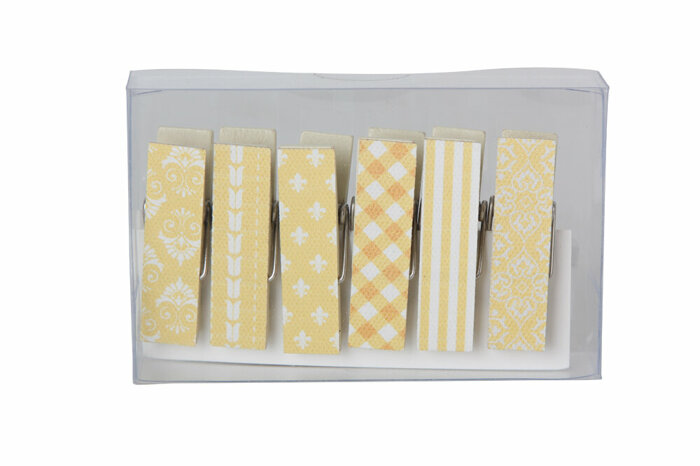 Wood Asorti 3 Ahşap Mandal 10cm