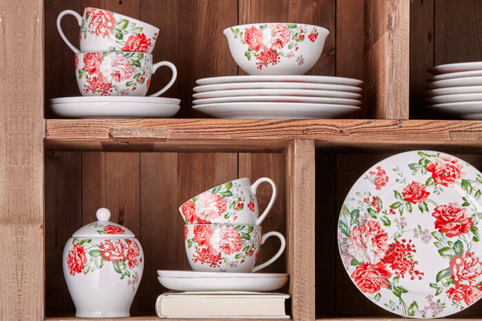 Scarlet 44 Parça 6 Kişilik Kahvaltı Takımı