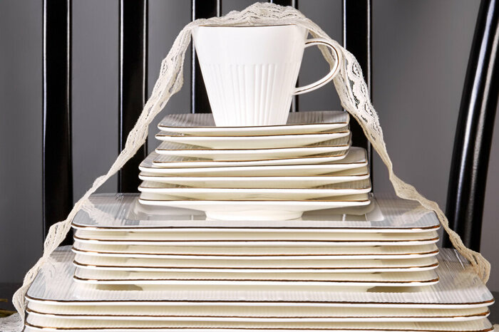 Infinity Gold 85 Parça 12 Kişilik Yemek Takımı