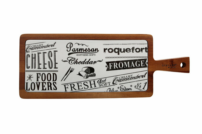 Fromage Yazılı Dikdörtgen Peynir Tabağı 50cm