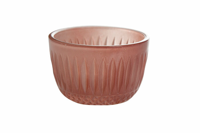 Dark Red Strip Tealight 8cm