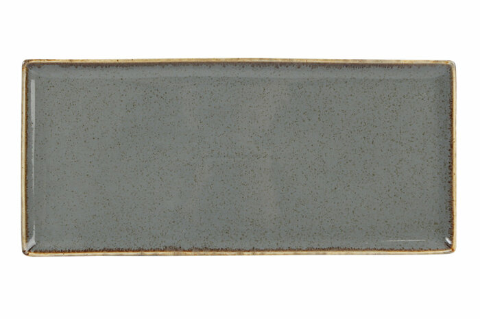 Seasons Koyu Gri Baton Pasta Tabağı 35x16cm