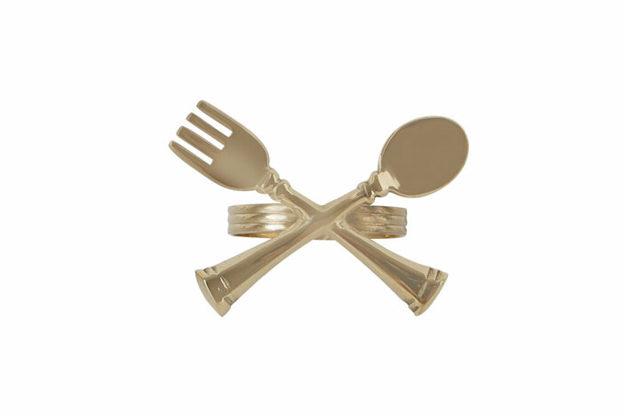 Brass Dinner Altın Yüzük Peçetelik 4cm