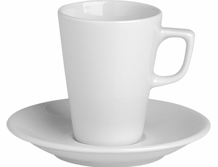 Soley Beyaz Tabaklı Kahve Fincanı 95cc