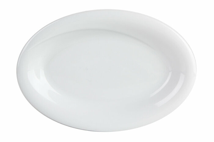 Troy Beyaz Kayık Tabak 20cm