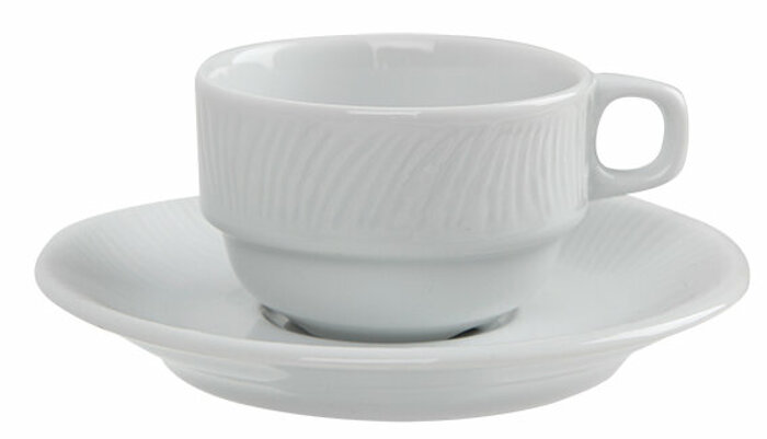 Lara Beyaz Tabaklı Kahve Fincanı 75cc