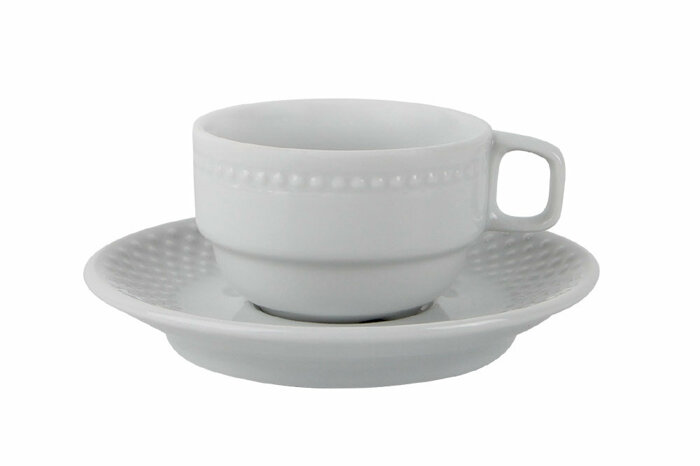 Collet Beyaz Tabaklı Kahve Fincanı 75cc