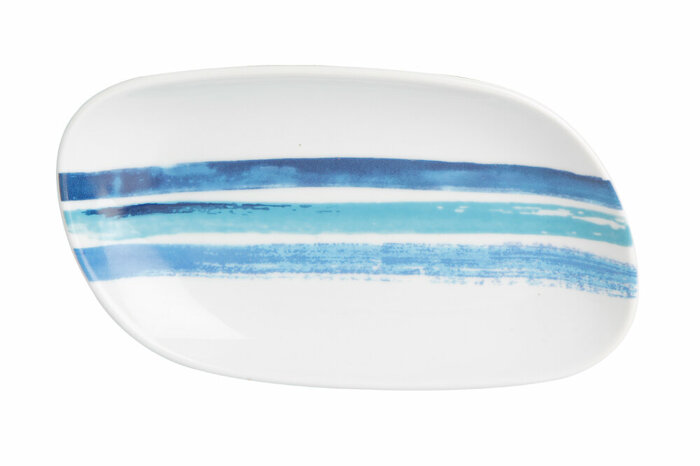 Deep Blue Desen2 Kayık Tabak 18cm