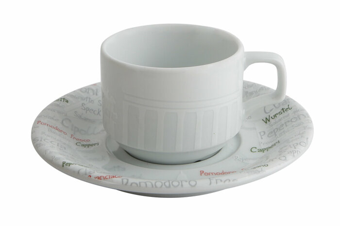 Italy Tabaklı Çay Fincanı 140cc