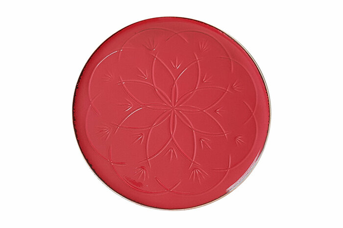 Christina Kırmızı Düz Tabak 32cm