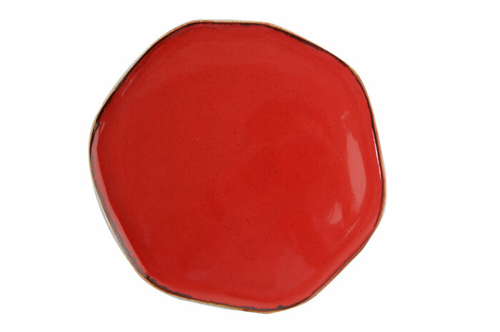 Pure Seasons Kırmızı Düz Tabak 27cm