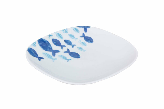 Deep Blue Desen1 Düz Tabak 17 cm