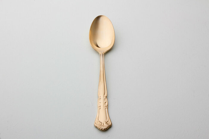 Barok Altın Yemek Kaşığı 21cm