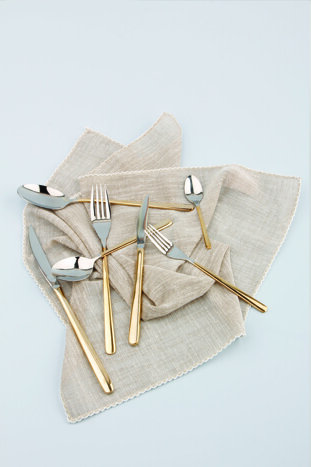 Roxen Altın Çatal Kaşık Bıçak Takımı 84 Parça