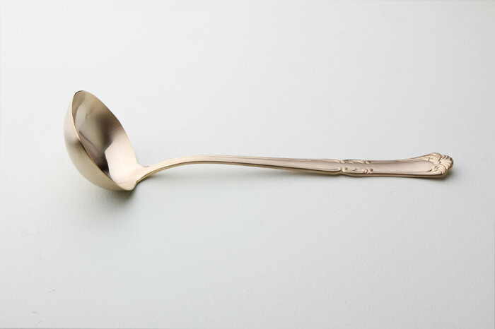 Barok Altın Servis Kepçesi