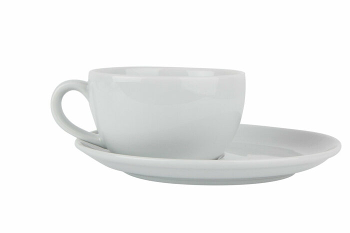 Soley Beyaz Tabaklı Çay Fincanı 207cc