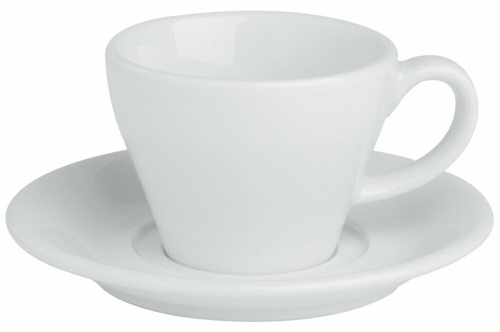 Bella Beyaz Tabaklı Çay Fincanı 150cc