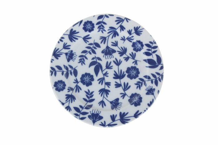 Blue Desen1 Düz Tabak 20cm