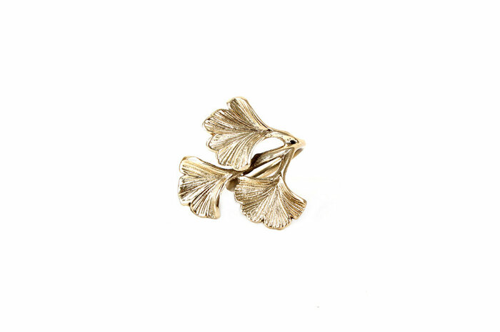 Clover Altın Peçete Halkası