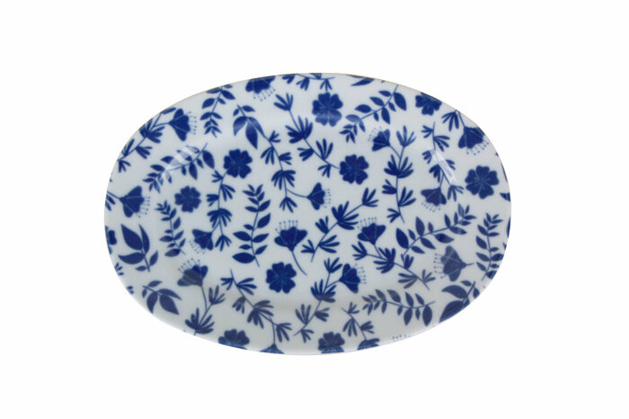 Blue Desen1 Kayık Tabak 24cm