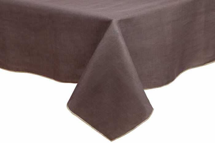 Gaby Keten Antrasit Masa Örtüsü 140x250cm