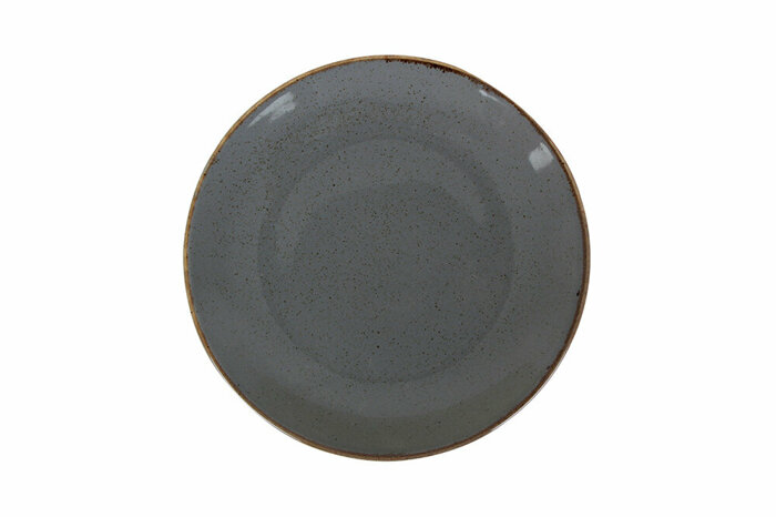 Seasons Koyu Gri Düz Tabak 20cm