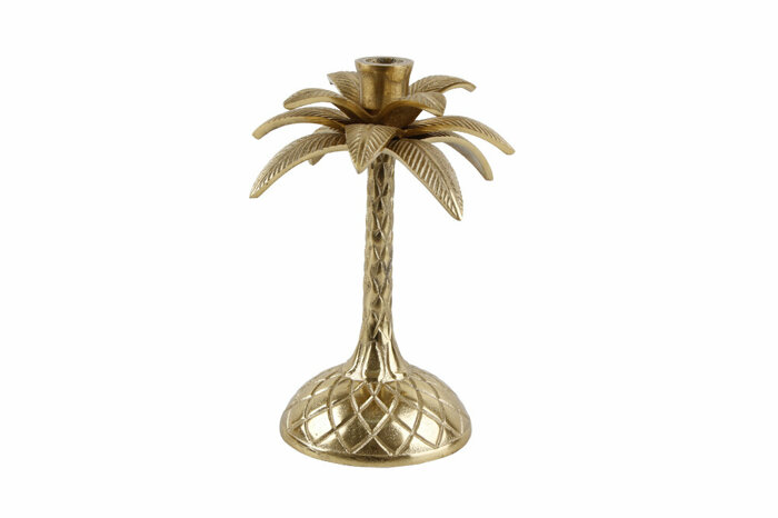 Palmiye Altın Şamdan 24cm